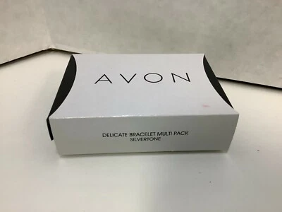 Pulsera Avon Delicada Multi Pack Tono Plateado NUEVA en Caja Original Foto 1 de 3