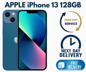Apple iPhone 13 128GB Blue Colour Unlocked Smartphone Very Good Condition - Picture 1 of 11