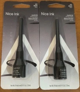 (2) Almay Nice Ink Liquid Eyeliner Liner sigillato 0,1 fl oz ciascuno 221 - nero - Foto 1 di 1