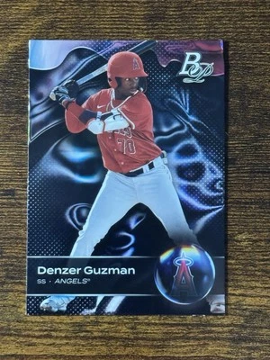 2023 Los Angeles Angels PROSPECT Denzer Guzman Topps Bowman Platinum RC #TOP-51 - Image 1 of 2