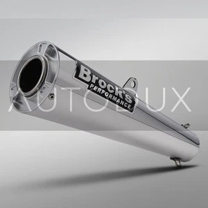 Silenciador de escape AUTODUX 51 mm 60 mm Brocks Slip On Racing Fit GSX1300 Z900 R1 R6 B - Imagen 1 de 13