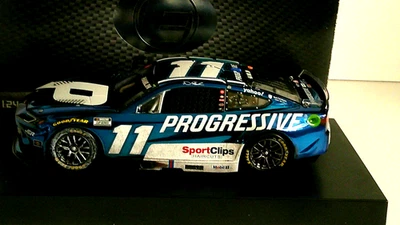 2025 Denny Hamlin #11 Progressive Martinsville Win Color Chrome 1:24 Elite - Image 1 of 4
