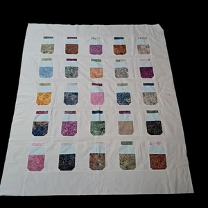Quilt Topper Einmachgläser 50,5" x 60" gut gemacht Gehöft Bauernhaus Cottagecore - Bild 1 von 18