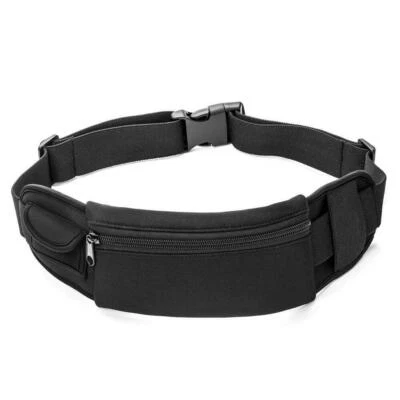 Hombres Mujeres Riñonera Cinturón para Correr Soporte para Teléfono Cintura Riñonera Cremallera Bolsa Entrenamiento Foto 1 de 4