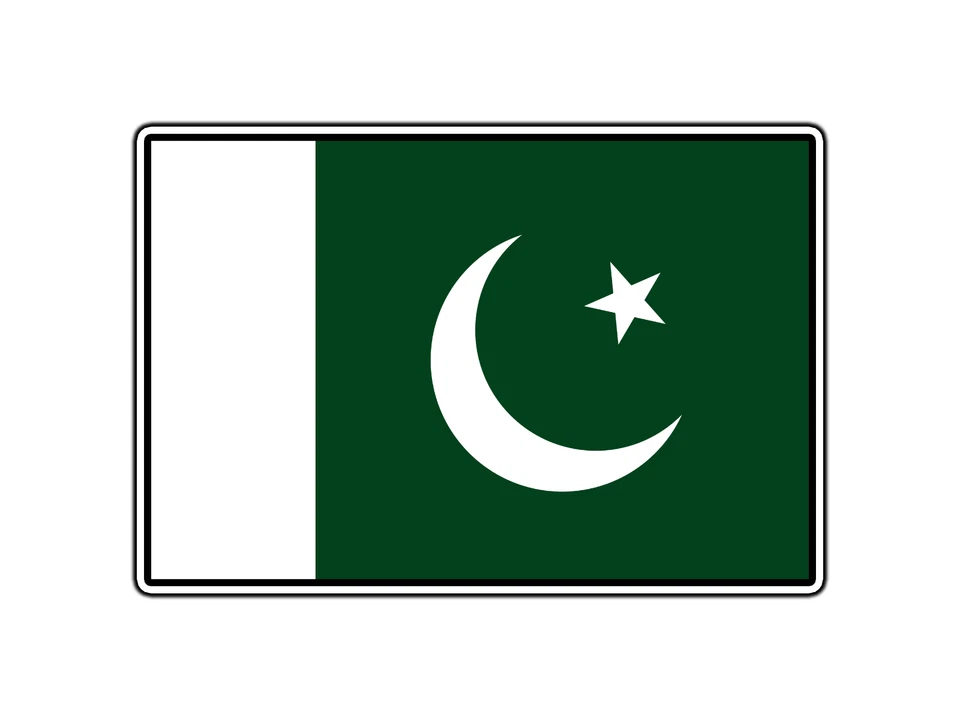 Pakistan Flag World Country Sticker Waterproof Vinyl Decal Die-Cut Car Laptop - Image 1 of 1