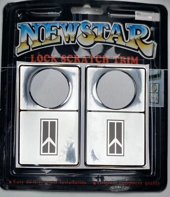 Cerradura de puerta OLDSMOBILE Cutlass Supreme 442 protector contra arañazos cromo moldura emblema rueda Foto 1 de 4