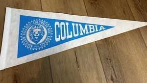 COLUMBIA LIONS WOOL 12X30 FOOTBALL VINTAGE NCAA PENNANT - Picture 1 of 1