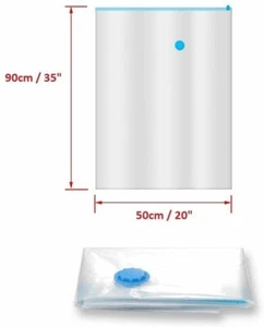 10Pcs Vacuum Storage Bag For Clothes Saving Bag Vaccum Pack Saver 90x50cm mnd - Picture 1 of 4