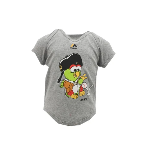 Pittsburgh Pirates MLB Majestic Baby Infant Size Mascot Creeper Bodysuit New Cover