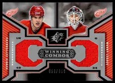 2005-06 SPx Winning Combos Henrik Zetterberg/Manny Legace 058/350 Detroit Red