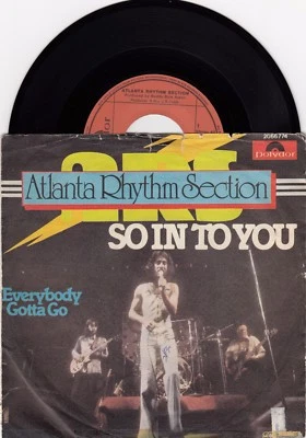 ATLANTA RHYTHM SECTION SO IN TO YOU 1977 RECORD YUGOSLAVIA 7" PS 45rpm SINGLE - Image 1 of 2