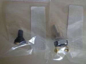 custom CHOPPER BOBBER TOGGLE SWITCH 3 POSITION WITH WATER RUBBER BOOT COVER - Picture 1 of 4