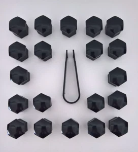 Radschrauben Kappen Abdeckung Blenden Radkappe schwarz Sw21 21mm ( 20Stück) - Bild 1 von 2