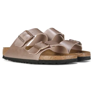 $110 MSRP- Birkenstock Arizona Birko-Flor Copper Women's Sandal- US Size 10 - Picture 1 of 11