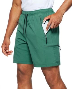 Men's Hiking Cargo Shorts Stretch Quick Dry Lightweight Workout Shorts for Me... - Picture 1 of 7