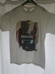 Camiseta Blanca Gráfica Videojuego Vintage Mafia III Gildan GRANDE - Imagen 1 de 7