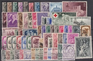 QZ25081/ BELGIUM – 1934 / 1939 USED SEMI MODERN SELECTION – CV 240 $ - Picture 1 of 1