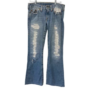 True religion distressed flare jeans  - Picture 1 of 11