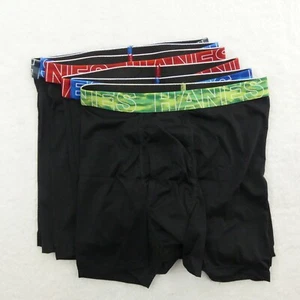 Hanes Underwear Boys Large Black Boxer Briefs Mesh X Temp 6 Pair - Picture 1 of 7