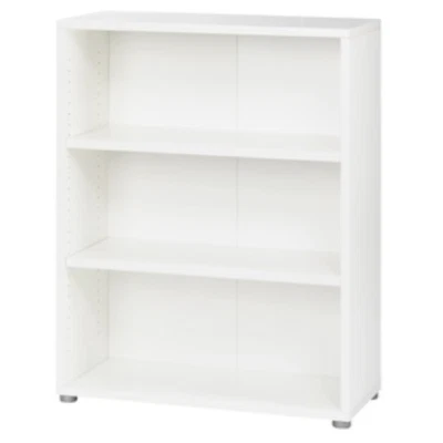 Kit libreria Prima cm 80x40x113H con due ripiani colore bianco senza anta acquis - Immagine 1 di 2