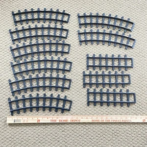 Eztec North Pole Express Christmas Train Tracks 8 Curve & 3 Straight READ! - Picture 1 of 18