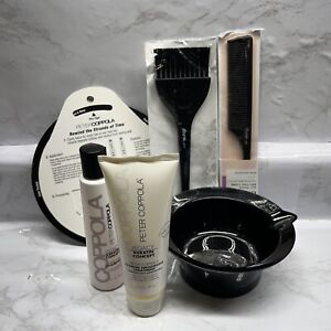 Peter Coppola Keratin Smoothing Treatment Kit- Clarifying Shampoo, Bowl and more