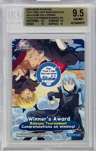 Weiss Schwarz Slime Vol. 3 Rimuru Title Cup Tournament Winner Promo PR BGS 9.5 - Picture 1 of 1