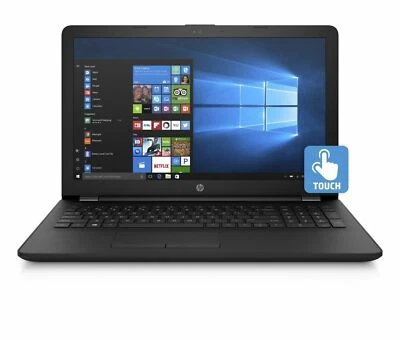 New HP 15.6" Touch-screen-Laptop-Intel-4GB-1TB-Win10-HDMI-WiFi-Webcam-Black - Image 1 of 4