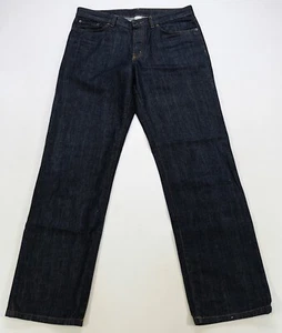 Rare Vintage PATAGONIA Organic Cotton Button Fly Denim Jeans 90s Dark Blue SZ 34 - Picture 1 of 11