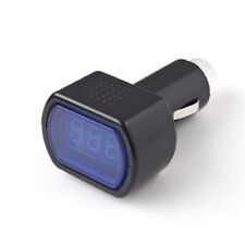 Digitales Mini Volt Meter mit roter LED Anzeige für Autos 12V 24V schwarz