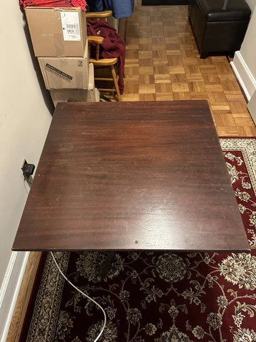 antique tilt top table Cover