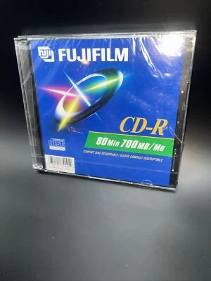 Sealed FUJIFILM Blank  CD-R All Purpose 2 Pack Jewel Case - 80 min, 700MB - Image 1 of 2
