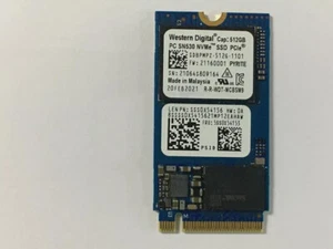 Western Digital SN530 512GB SDBPMPZ-512G-1101 PCIe 2242 Genuine Lenovo 5SS0X5415 - Photo 1/8