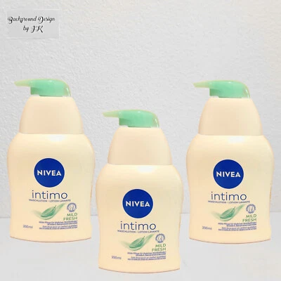 3x 250 ml Nivea íntimo loción de lavado Mild Fresh cuidado íntimo dispensador de bomba Foto 1 de 2