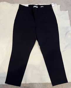 Nine West Pantaloni Donna Heidi Pull-On Crop Nuovi Taglia 14 - Nero - Foto 1 di 4