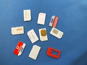 PAKIET Kolekcja karty SIM do telefonu komórkowego Medion Talkline D2 Wind D1 Vodafone Adapter - Zdjęcie 1 z 16