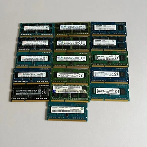 64GB JOBLOT OF 16 X 4GB DDR3 PC3 PC3L STICKS Laptop SODIMM RAM Memory 204-Pin - Picture 1 of 7