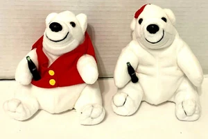 Paar neue Coca Cola Eisbären von 1998 Orlando Worldwide McDon Convention - Bild 1 von 11