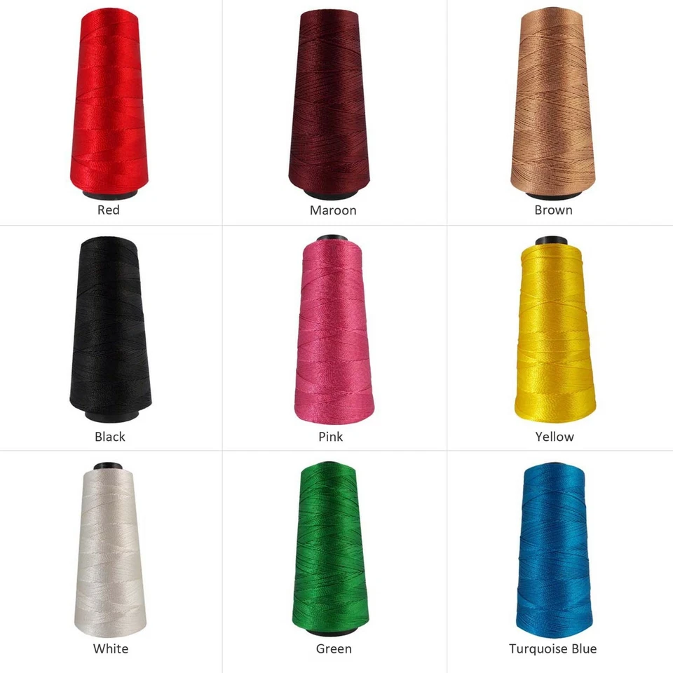 Poly Silk Thread Knitting Spool 3 Ply Yarn Crochet Embroidery Jewelry Making - Image 1 of 1