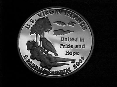 2009 S  US VIRGIN ISLANDS  QUARTER FROM  PROOF SET - Image 1 of 2