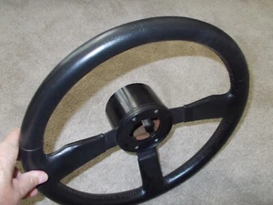 Pontiac Trans Am, Firebird 1982-89 Leather Steering Wheel OEM - Black - Picture 1 of 8