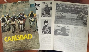 Stampa moto corsa Carlsbad 1977 4p articolo Wolsink decoster Lackey Mikkola - Foto 1 di 1