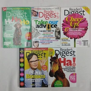 Lot of 5 Reader's Digest Magazines 2009-2010-2013 Dumb Bosses Health Finance Fun - Picture 1 of 7