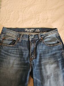 wrangler retro slim straight jeans 34 X 32