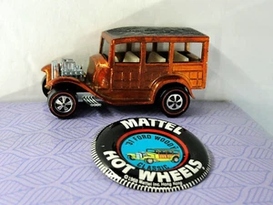Hot Wheels Redlines Classic 31 Ford Woody orange mit weißem Innenraum & Knopf - Bild 1 von 6