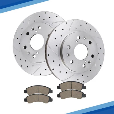 Kit de pastillas de freno rotores de disco delanteros para Chevy Silverado GMC Sierra 1500 Tahoe Yukon Foto 1 de 4