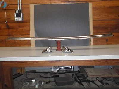 1964-65 PONTIAC GTO CONVERTIBLE HEADER BOW CHROME TRIM - Image 1 of 4