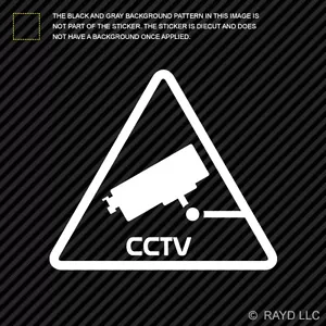 (2x) Video Surveillance CCTV Sticker Die Cut Decal warning sign closed circuit - Bild 1 von 1