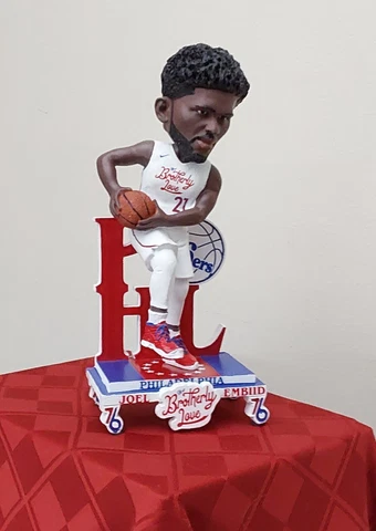 Joel Embiid Philadelphia 76ers City Edition Bobblehead   #60 of 100 Cover
