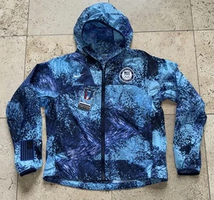 Nike ACG Olympic Team USA Women Medium Windbreaker Jacket Blue WOMENS M FN4429 - Picture 1 of 10
